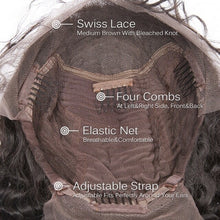 Load image into Gallery viewer, 100% Human Hair TRANSPARENT Lace Front Body Wave Wig 14"
